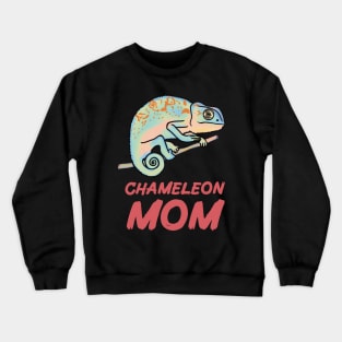 Pastel Chameleon Mom fro Chameleon Lovers Crewneck Sweatshirt